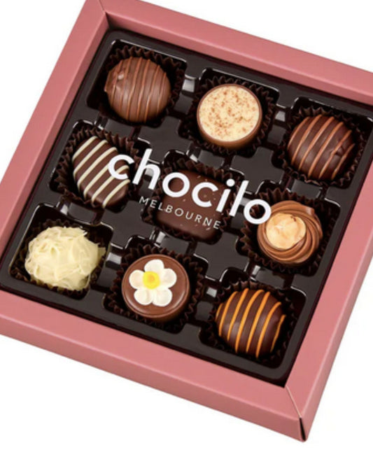 9 Pack Chocolate Assortment Gift Box - 105g