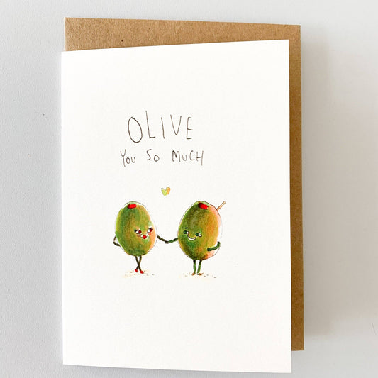 Olive You So Much | Valentine's Day Cards Sunshine Coast